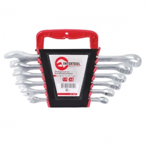 Набор ключей комбинированных 6 ед., 8-17 мм Cr-V INTERTOOL HT-1201