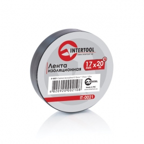 Лента изоляционная 0,15 мм x 17 мм x 20 м черная INTERTOOL IT-0021