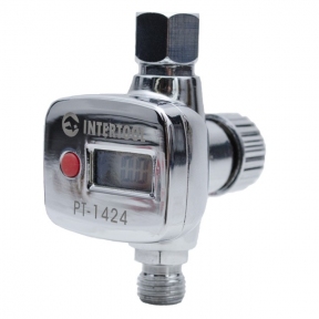 Регулятор давления с цифровым манометром для пистолетов покрасочных, профессиональный, 1/4