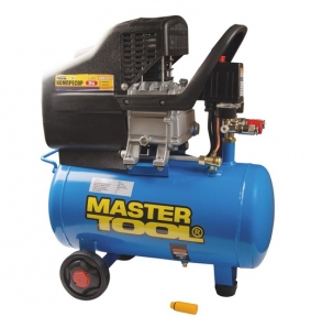 Компрессор 24 л, 1,8 кВт, 206 л/мин. 8 атм, 2 выхода MASTER TOOL КПП-24-1