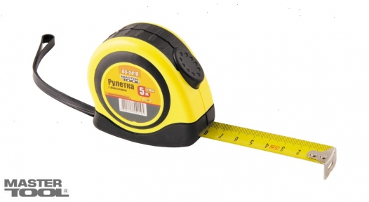 Рулетка с фиксатором Mastertool (65-8025)