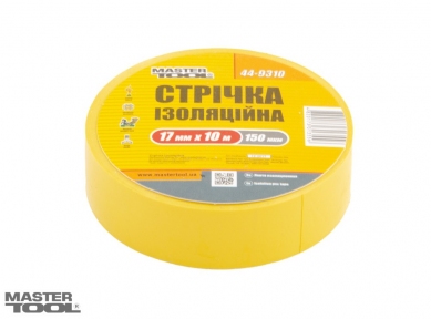 Лента изоляционная желтая 10 шт Mastertool (44-9310)