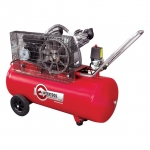 Компрессор 100 л, 3 кВт, 220 В, 8 атм, 500 л/мин, 2 цилиндра INTERTOOL PT-0014