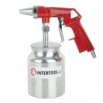 Пистолет пескоструйный пневматический с металлическим бачком INTERTOOL PT-0707