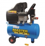 Компрессор 24 л, 1,8 кВт, 206 л/мин. 8 атм, 2 выхода MASTER TOOL КПП-24-1