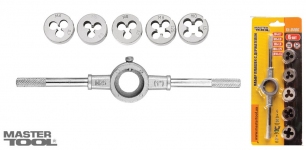 Набор плашек с держателем 6 эл. Mastertool (15-0406)
