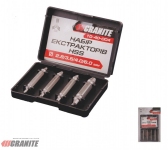 Набор для выкручивания сорванных винтов 4 шт Granite (10-40-004)