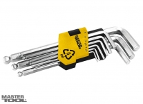 Ключи шестигранные набор 9 шт Mastertool (75-0957)