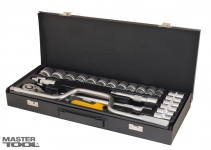 Набор насадок торцевых, 24 шт Mastertool (78-4125)